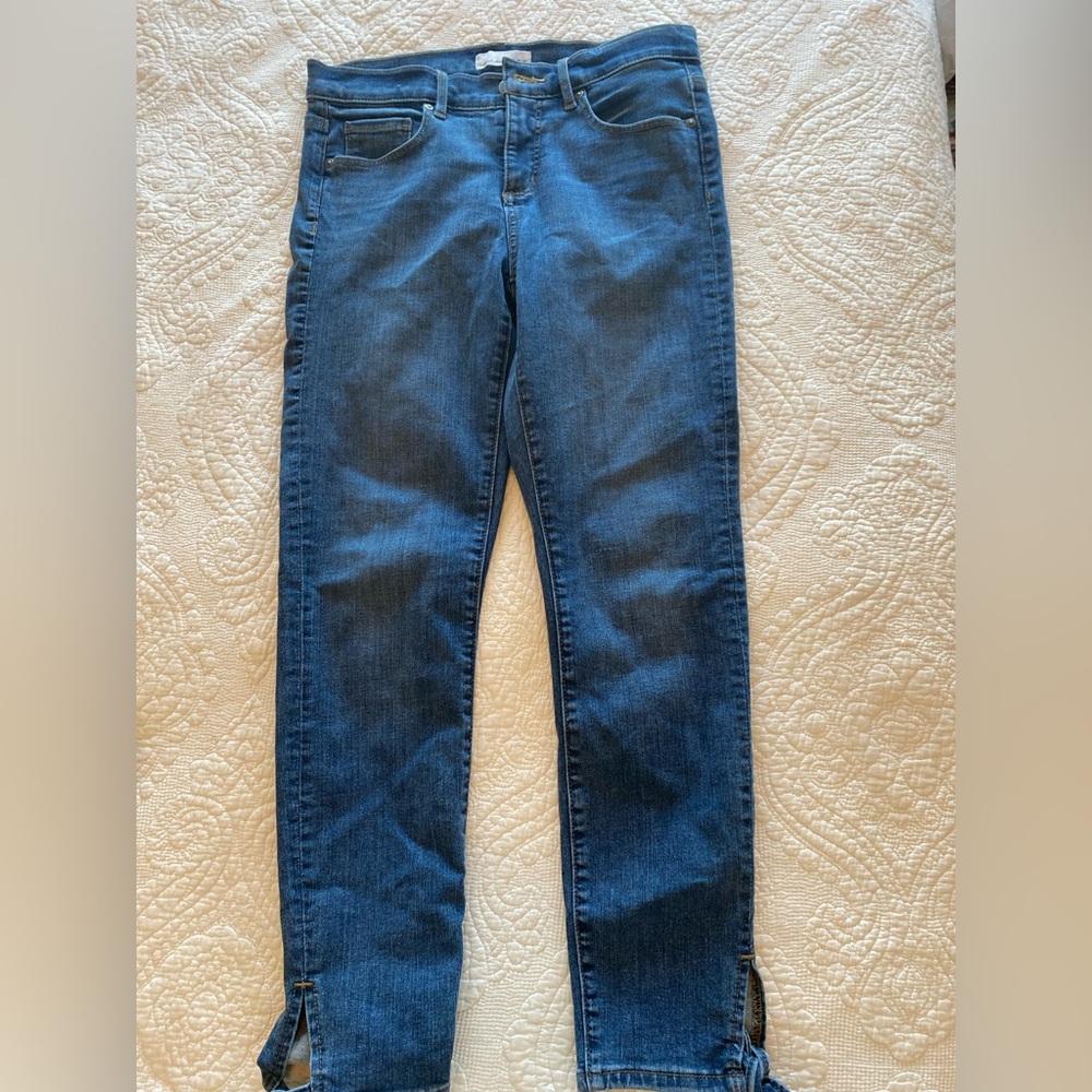 LOFT denim with tie detail